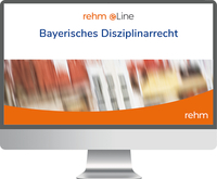 Vorderes Coverbild Bayerisches Disziplinarrecht online