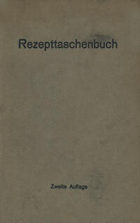 Vorderes Coverbild Rezepttaschenbuch (nebst Anhang)