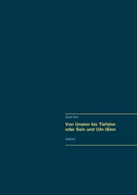 Vorderes Coverbild Von Unsinn bis Tiefsinn oder Sein und (Un-)Sinn