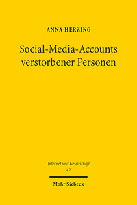 Vorderes Coverbild Social-Media-Accounts verstorbener Personen