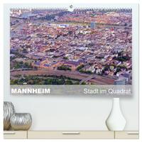 Vorderes Coverbild Mannheim - Stadt im Quadrat (hochwertiger Premium Wandkalender 2025 DIN A2 quer), Kunstdruck in Hochglanz