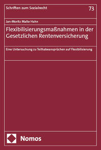 Vorderes Coverbild Flexibilisierungsmaßnahmen in der Gesetzlichen Rentenversicherung