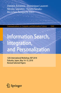 Vorderes Coverbild Information Search, Integration, and Personalization