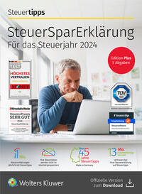 Vorderes Coverbild SteuerSparErklärung plus (Steuerjahr 2024)
