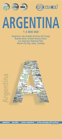 Vorderes Coverbild Argentina, Argentinien, Borch Map