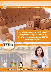 Vorderes Coverbild Der Maurermeister /-in Lerntrainer für MAC-OS mit über 3290 Lernfragen