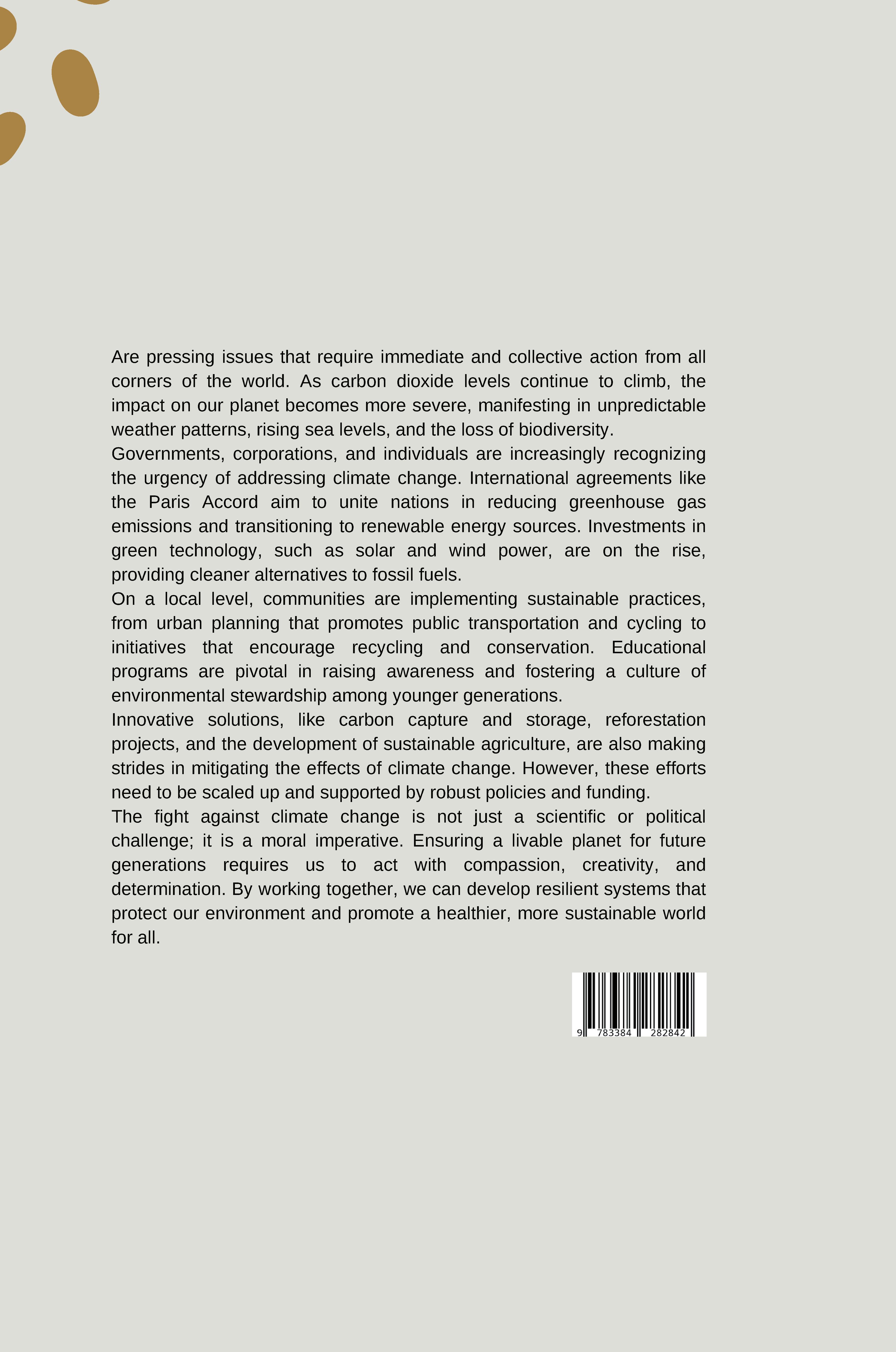 Rückseitencover The Evolution of CO2 Emissions and Global Efforts to Curb Climate Change