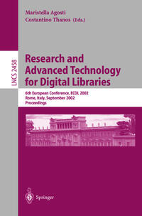 Vorderes Coverbild Research and Advanced Technology for Digital Libraries