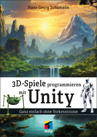 Vorderes Coverbild 3D-Spiele programmieren mit Unity