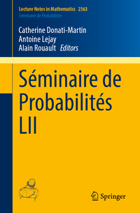 Vorderes Coverbild Séminaire de Probabilités LII