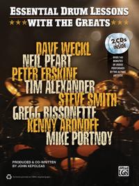 Vorderes Coverbild Essential Drum Lessons with the Greats