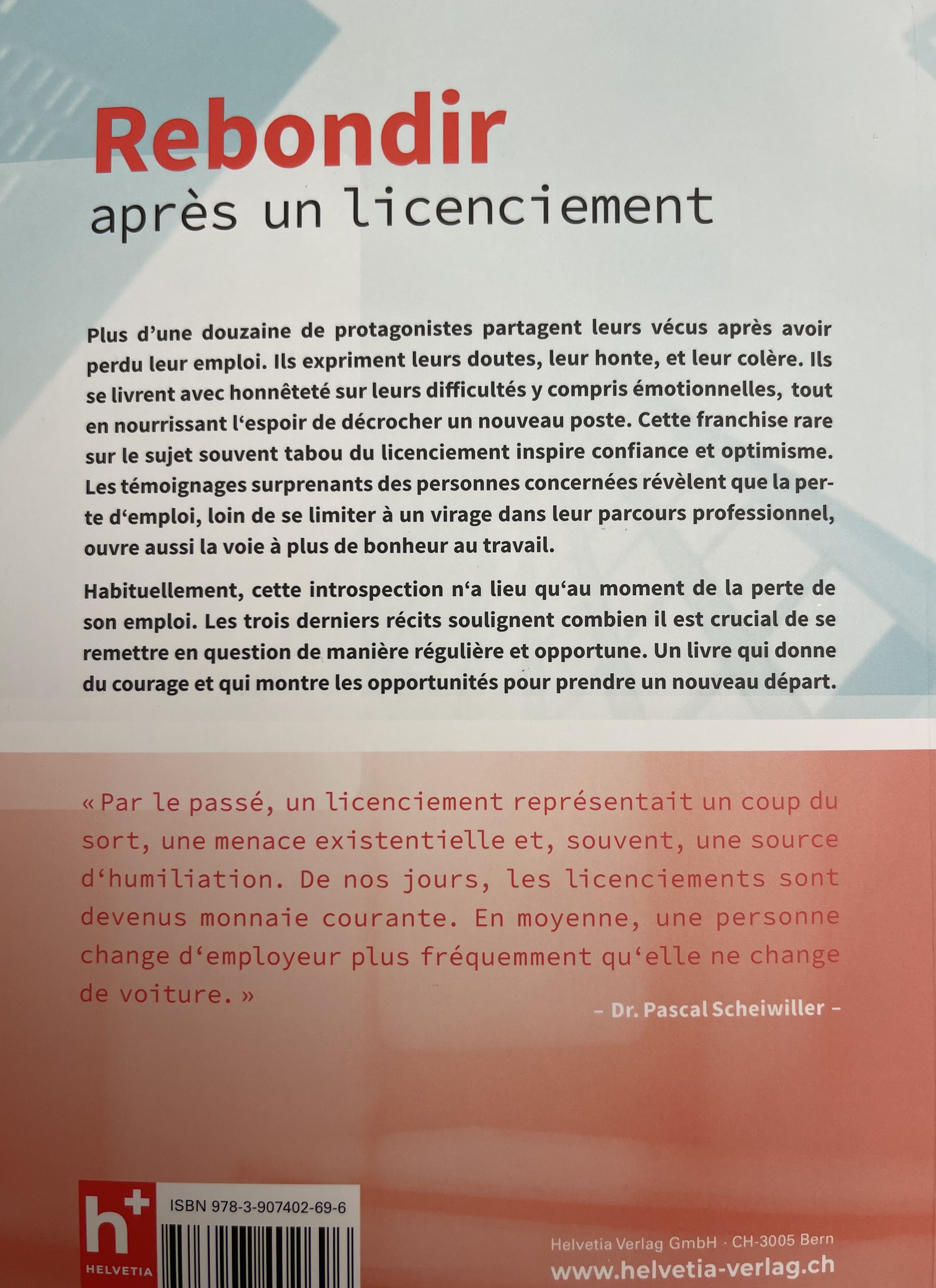 Rückseitencover Rebondir après un licenciement