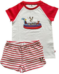 Vorderes Coverbild Globine Shorty rot/weiss gestreift Enten im Pool 98/104