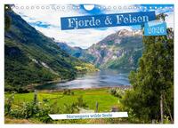 Vorderes Coverbild Fjorde & Felsen – Norwegens wilde Seele (Wandkalender 2026 DIN A4 quer), CALVENDO Monatskalender