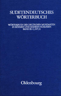 Vorderes Coverbild Sudetendeutsches Wörterbuch