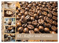 Vorderes Coverbild KI - Kaffee und Genuss 12 Monate im Aroma (Wandkalender 2026 DIN A3 quer), CALVENDO Monatskalender
