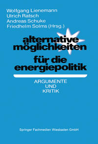 Vorderes Coverbild Alternative Möglichkeiten für die Energiepolitik