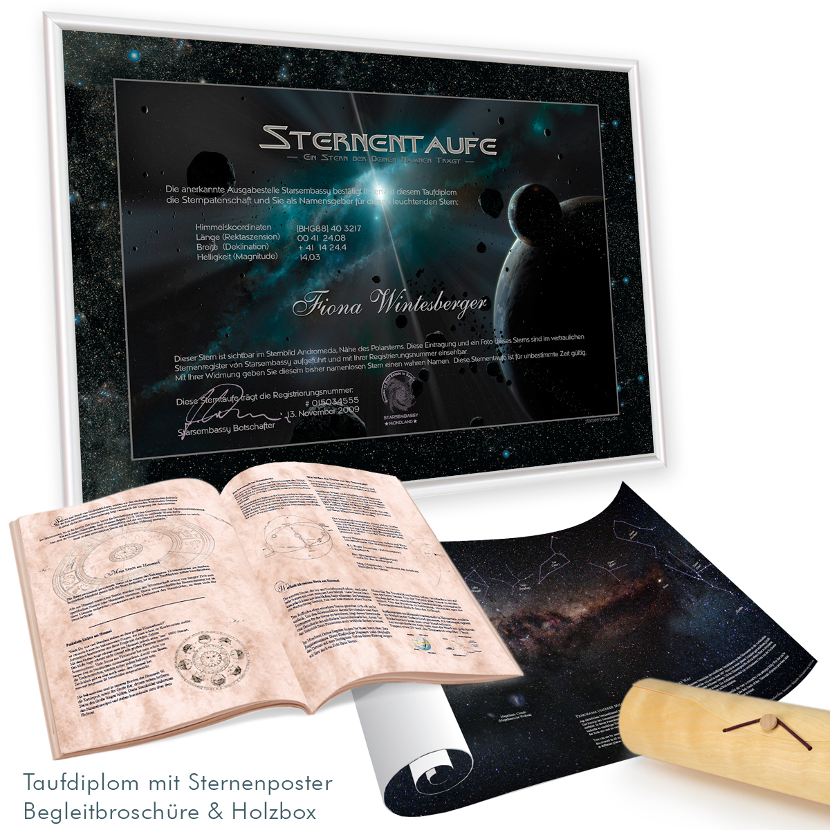 Rückseitencover Sterntaufe Edition - Benenne einen Stern -