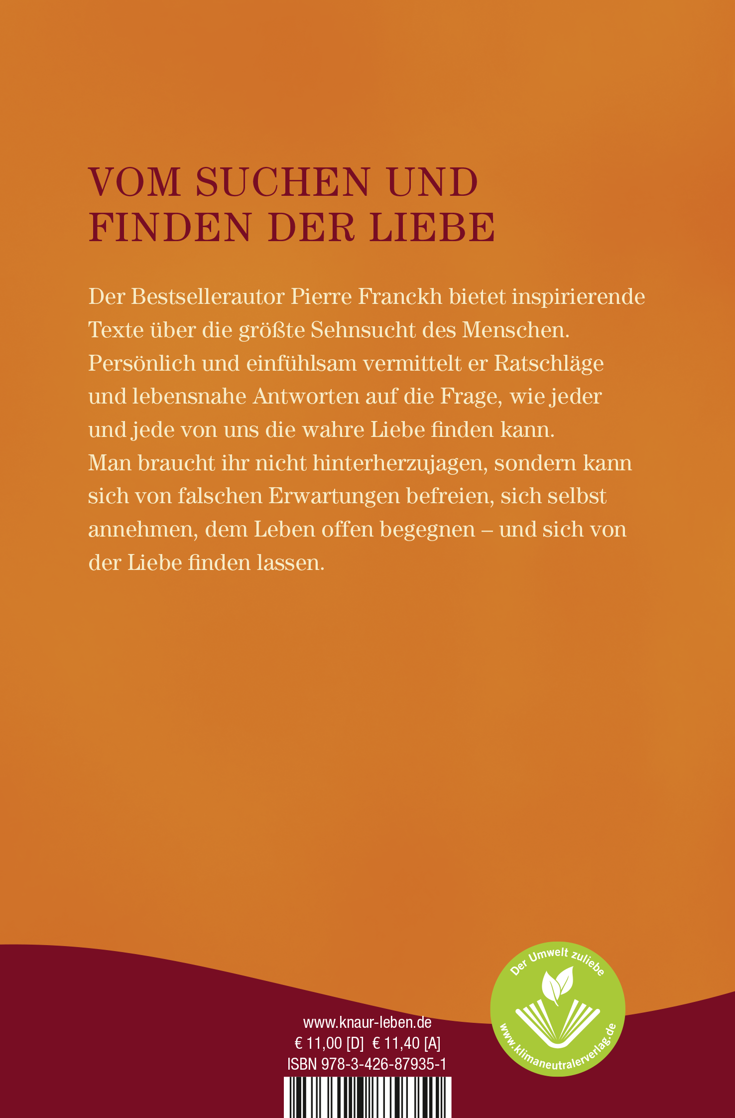 Rückseitencover 21 Wege, die Liebe zu finden