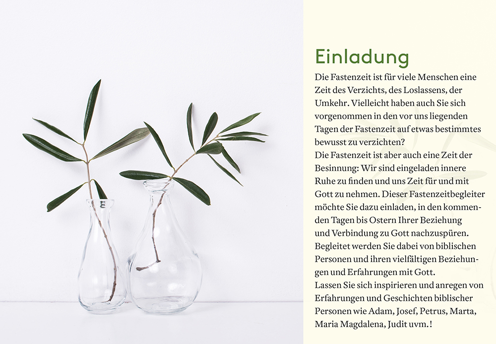 Beispielinhalt (Bild) Durch die Fastenzeit mit biblischen Begleitern