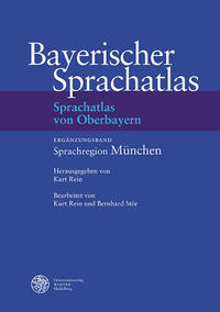 Vorderes Coverbild Sprachatlas von Oberbayern (SOB) / Ergänzungsband Sprachregion München