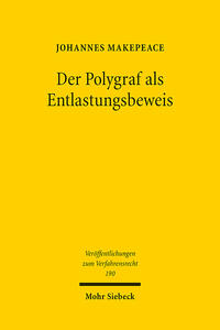 Vorderes Coverbild Der Polygraf als Entlastungsbeweis