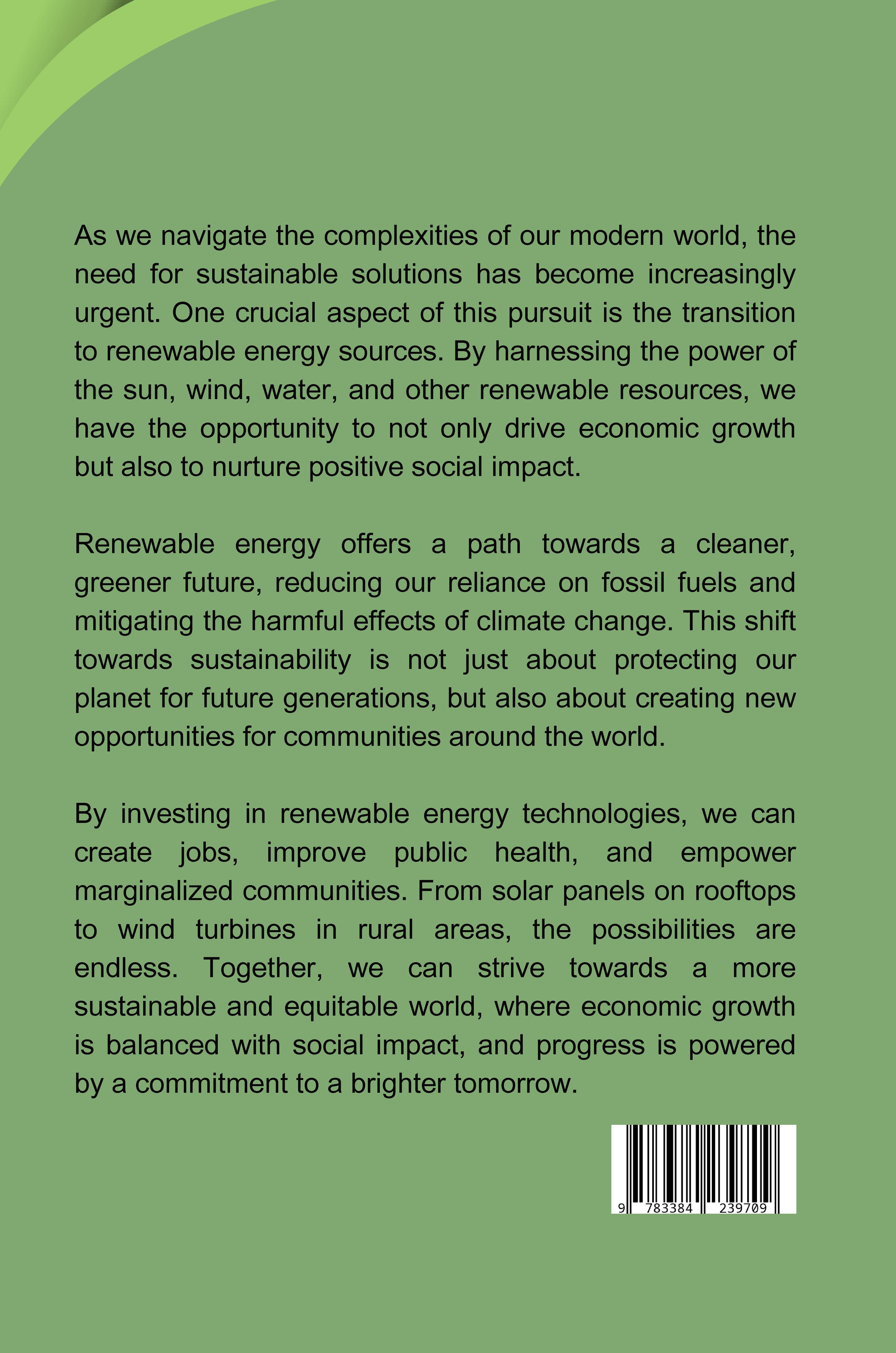Rückseitencover From Coal to Community: How Renewable Energy Can Create Jobs and Strengthen Local Economies
