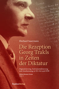 Vorderes Coverbild Die Rezeption Georg Trakls in Zeiten der Diktatur
