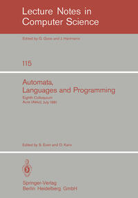 Vorderes Coverbild Automata, Languages and Programming