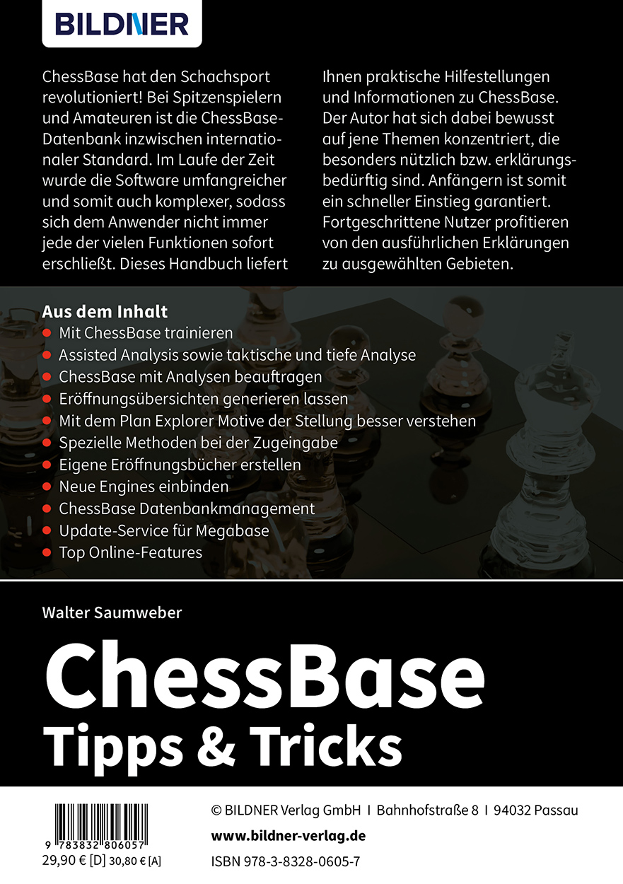 Rückseitencover ChessBase 17 - Tipps und Tricks