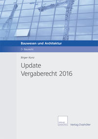Vorderes Coverbild Update Vergaberecht 2016
