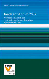 Vorderes Coverbild Insolvenz-Forum 2007
