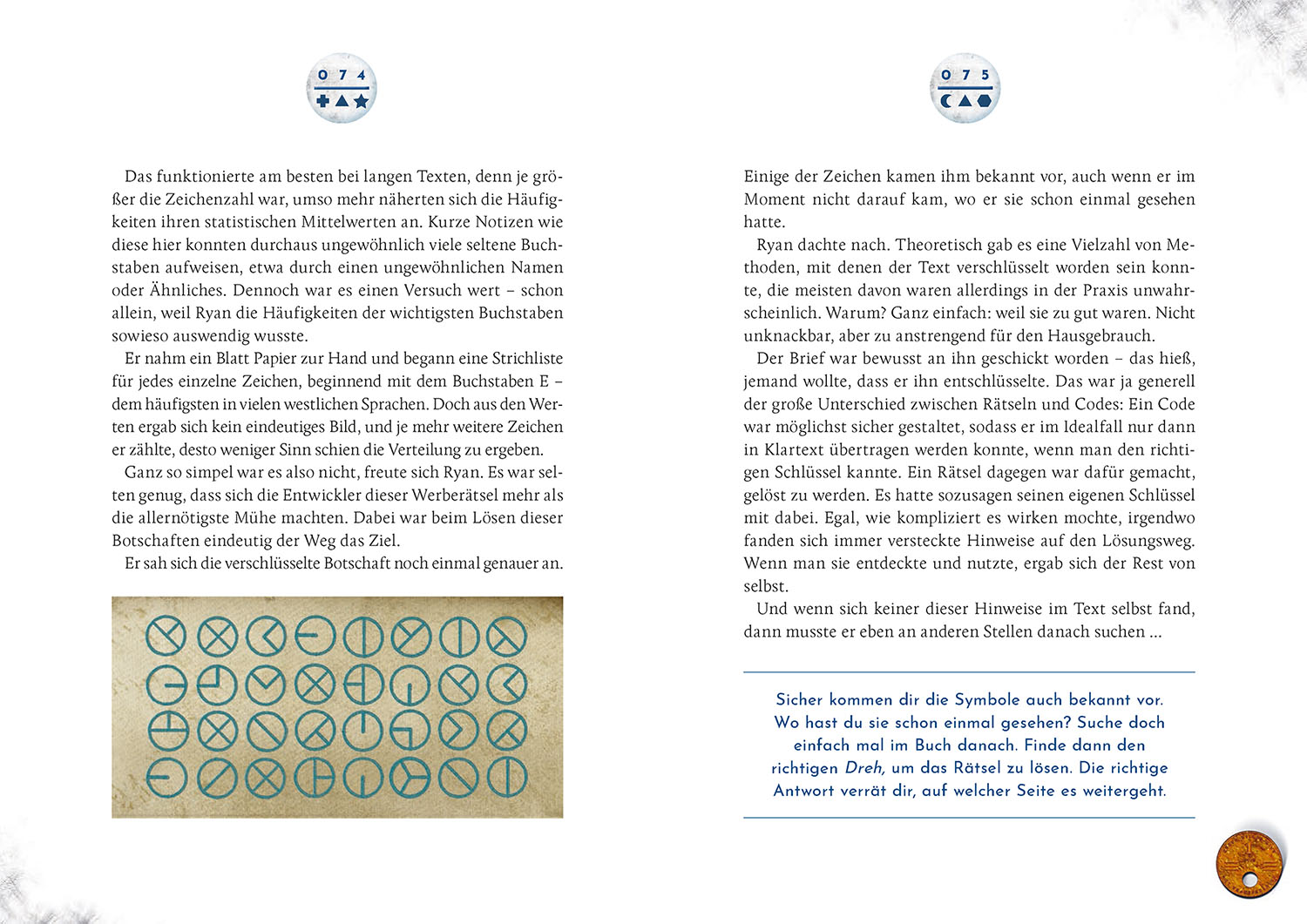 Beispielinhalt (Bild) EXIT® - Das Buch: Der Fall des Ryan Creed