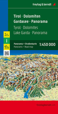 Vorderes Coverbild Tirol - Dolomiten - Gardasee - Panorama, Straßenkarte 1:450.000, freytag & berndt