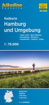 Vorderes Coverbild Radkarte Hamburg und Umgebung (RK-SH06)