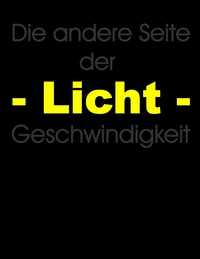 Vorderes Coverbild Die andere Seite der Lichtgeschwindigkeit