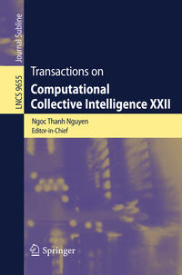Vorderes Coverbild Transactions on Computational Collective Intelligence XXII