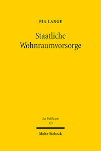 Vorderes Coverbild Staatliche Wohnraumvorsorge
