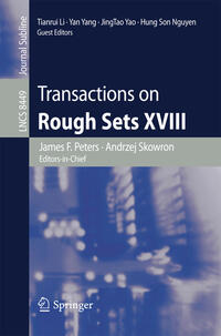 Vorderes Coverbild Transactions on Rough Sets XVIII