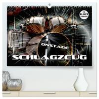 Vorderes Coverbild Schlagzeug onstage (hochwertiger Premium Wandkalender 2025 DIN A2 quer), Kunstdruck in Hochglanz