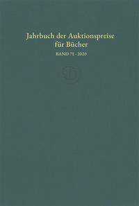 Vorderes Coverbild Jahrbuch der Auktionspreise für Bücher, Handschriften und Autographen