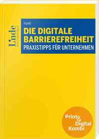 Vorderes Coverbild Die digitale Barrierefreiheit (Kombi Print&digital)
