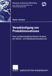 Vorderes Coverbild Vorankündigung von Produktinnovationen