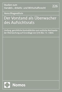 Vorderes Coverbild Der Vorstand als Überwacher des Aufsichtsrats