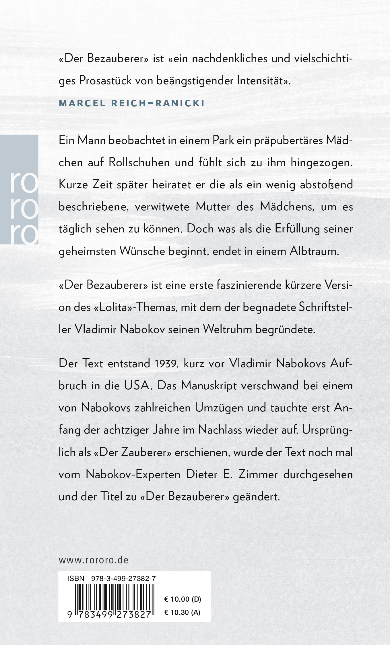 Rückseitencover Der Bezauberer