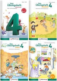 Vorderes Coverbild Sicher ins 5. Schuljahr – Paket: Rechnen – Schreiben – Lesen – Grammatik – Englisch · Klasse 4