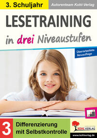 Vorderes Coverbild Lesetraining in drei Niveaustufen / Klasse 3