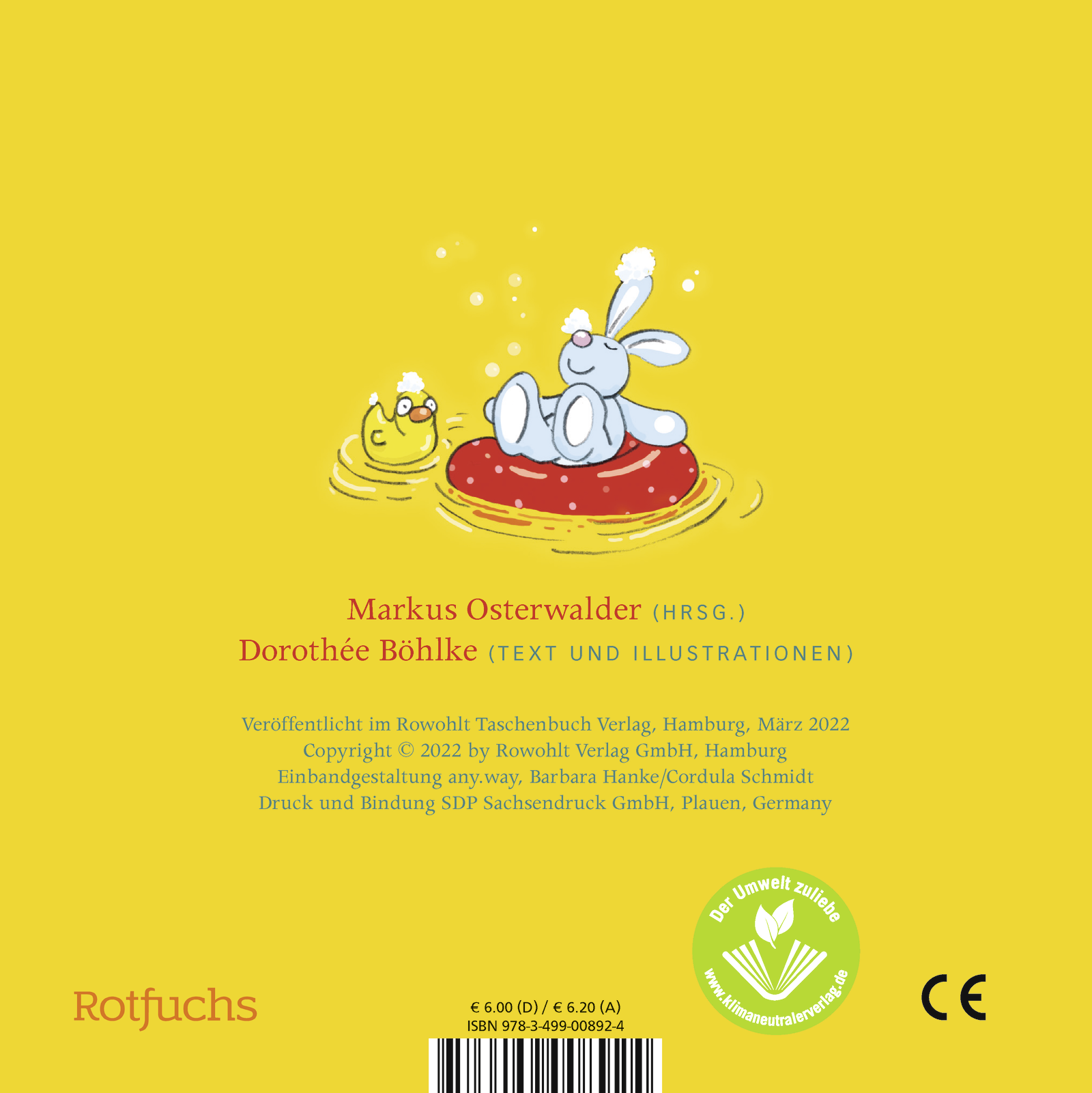 Rückseitencover Bobo & Hasi in der Badewanne