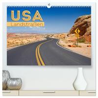 Vorderes Coverbild USA Landstraßen (hochwertiger Premium Wandkalender 2025 DIN A2 quer), Kunstdruck in Hochglanz