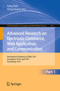 Vorderes Coverbild Advanced Research on Electronic Commerce, Web Application, and Communication